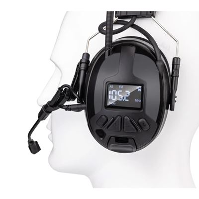 Słuchawki elektroniczne M300T z BlueTooth i radiem FM CZARNE