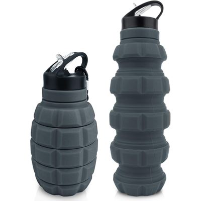 Butelka GRANATE składana 580 ml SZARA