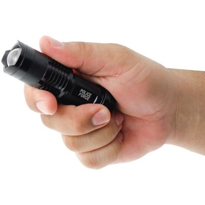 Miniaturowa latarka taktyczna Q5 LED CZARNA