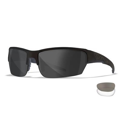 Okulary strzeleckie WX SAINT zestaw 2 okularów z ramką BLACK