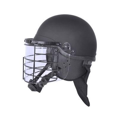 Kask RIOT VISOR z osłoną twarzy i kratką CZARNY Commando CI-5116 5