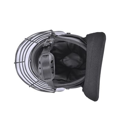 Kask RIOT VISOR z osłoną twarzy i kratką CZARNY Commando CI-5116 3