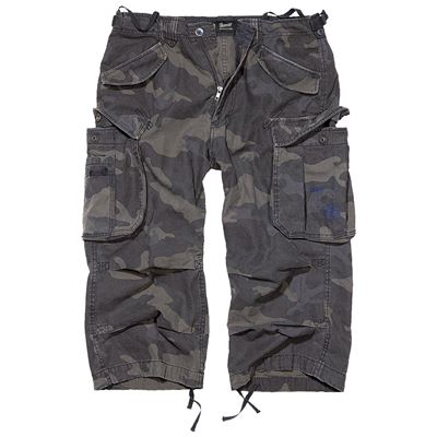 Szorty 3/4 INDUSTRY vintage DARK CAMO