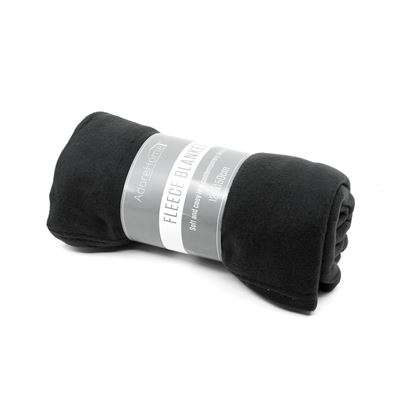 Koc polarowy 120 x 150 cm CZARNY