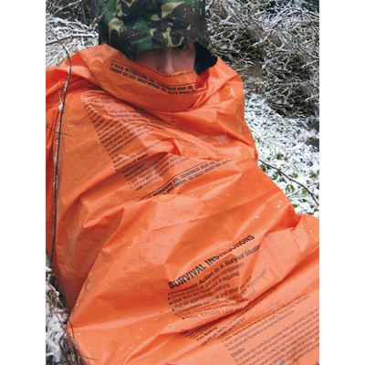 Śpiwór ratunkowy z instrukcją ORANGE