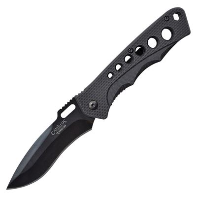 Nóż zamykający RAGE LINERLOCK z gładkim ostrzem BLACK