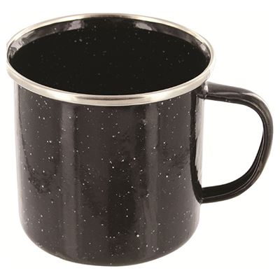 Kubek emaliowany 350 ml CZARNY