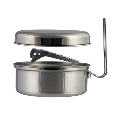 Miskę BILLY 1,5 litra ze stali nierdzewnej HIGHLANDER CP299-SR 6