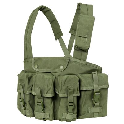 Kamizelka taktyczna CHEST RIG 7 kieszeni ZIELONA