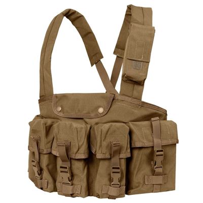 Kamizelka taktyczna CHEST RIG 7 kieszeni COYOTE BROWN