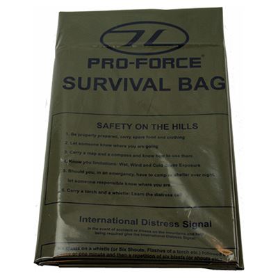 SURVIVAL 1-osobowa torba ratunkowa z instrukcją ZIELONA