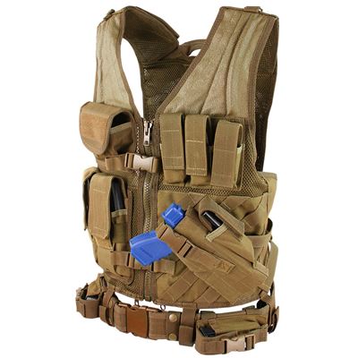 Kamizelka taktyczna CROSSDRAW – COYOTE BROWN