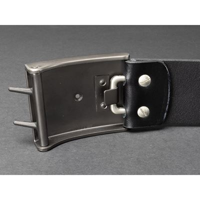 Skórzana klamra do paska CZECH LION 45 mm BLACK