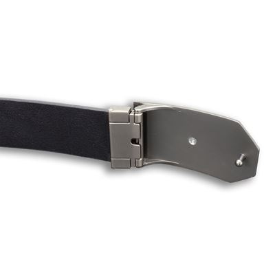 Skórzana klamra do paska SPARTAN 40 mm BLACK