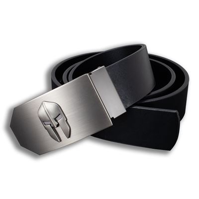 Skórzana klamra do paska SPARTAN 40 mm BLACK