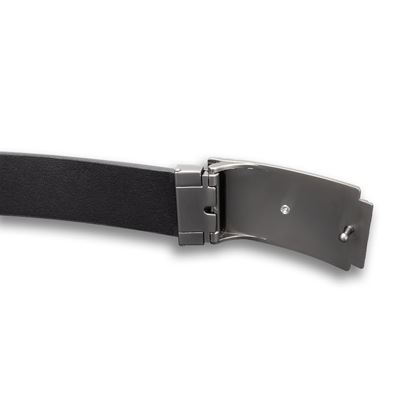 Skórzana klamra do paska SPARTAN szachownica 40 mm BLACK