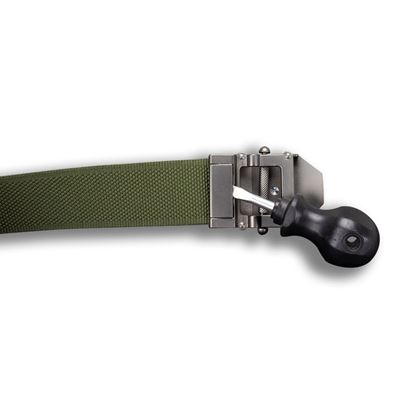 Klamra paska z motywem 3D POLICE GREEN