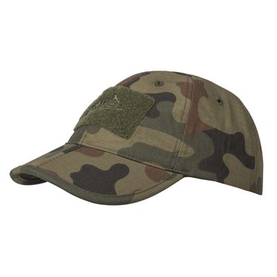 Czapka baseballowa z rzepem FOLDING® rip-stop PL WOODLAND