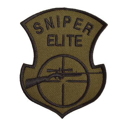 Naszywka SNIPER ELITE z karabinem snajperskim OLIV