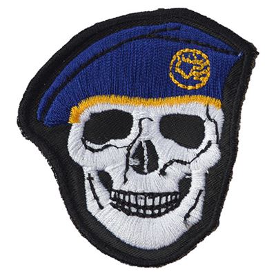 Naszywany beret LEBKA w kolorze ciemnoniebieskim