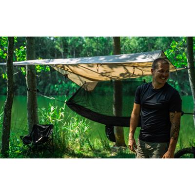 Plandeka biwakowa WILD 3x3 m RAL 7013