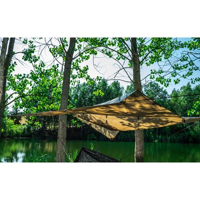 Plandeka biwakowa WILD 3x3 m RAL 7013