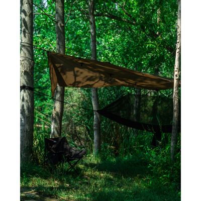 Plandeka biwakowa WILD 3x3 m RAL 7013