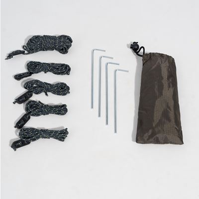 Plandeka biwakowa WILD 3x3 m RAL 7013