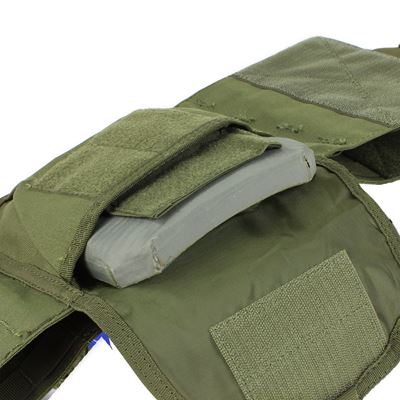Kamizelka DEFENDER MOLLE nosidło na płyty ZIELONA