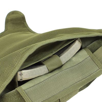 Kamizelka DEFENDER MOLLE nosidło na płyty ZIELONA