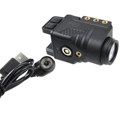 Latarka LA01G do pistoletu z czerwonym laserem BLACK