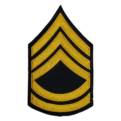 Naszywka amerykańskiego stopnia SERGEANT FIRST CLASS - GOLD