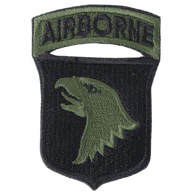 Naszywka 101st AIRBORNE DIVISION - CZARNA