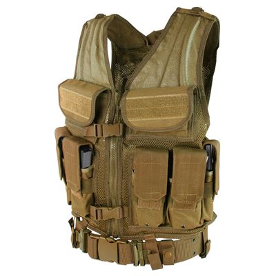 Kamizelka taktyczna ELITE TACTICAL - COYOTE BROWN