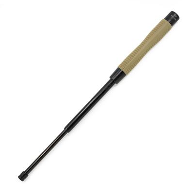 Pałka z przyciskiem 51cm/20" okrągła końcówka, ergo. uchwyt z rękawem KHAKI