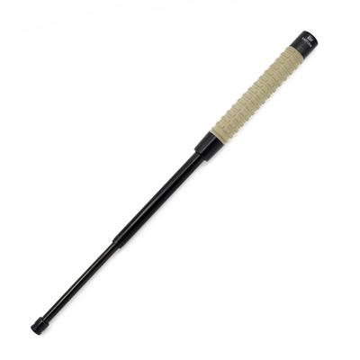 Pałka z przyciskiem 51cm/20" okrągła końcówka, antypoślizgowy uchwyt z pokrowcem KHAKI