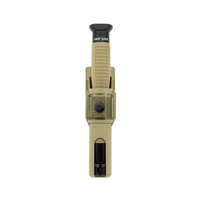 Pałka z przyciskiem 51cm/20" trójkątna końcówka, ergo. uchwyt z pochwą KHAKI