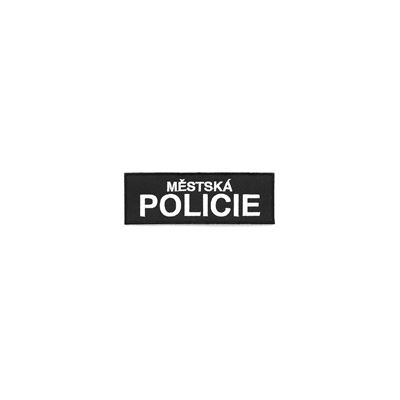 Naszywka CITY POLICE mała CZARNA