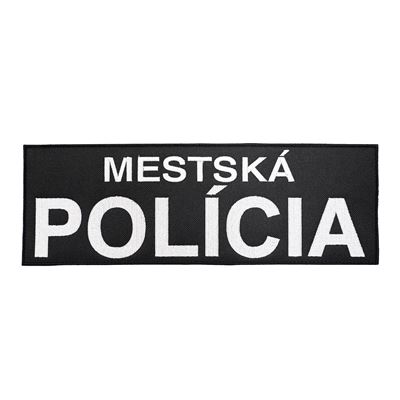 Naszywka CITY POLICE duży rzep BLACK