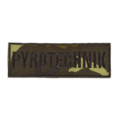 Naszywka PYROTECHNIK mała - vz.95 forest CZ VELCRO
