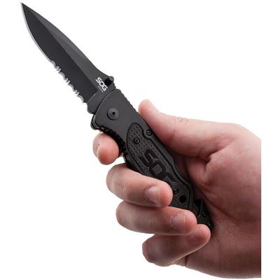 Nóż składany ESCAPE FF25 CZARNY SOG FF25-CP 3