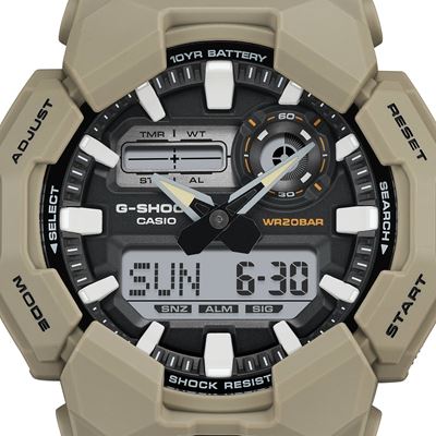 Zegarek męski sportowy GA-010-5A TAN G-SHOCK GA-010-5A 10