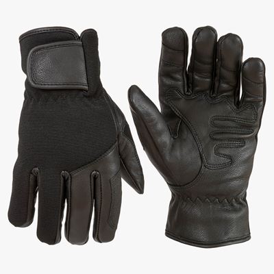 Rękawice SPECIAL OPS skórzane BLACK