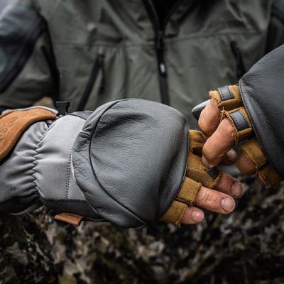 Rękawice POLAR z palcami GUNMETAL