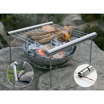 Składany grill ze stali nierdzewnej CAMP