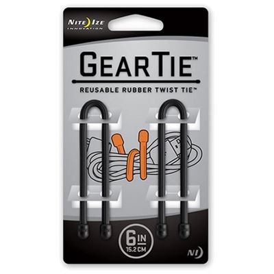 Flexidrate GEAR TIE 15cm BLACK 2 szt