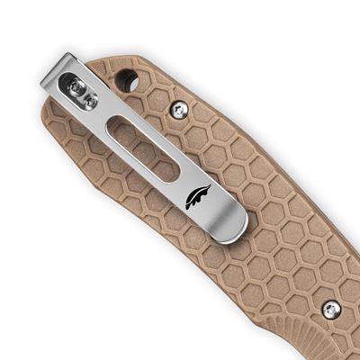 Nóż składany CROSSBOLT z gładkim ostrzem TAN HONEY BADGER KNIVES HB6002 3
