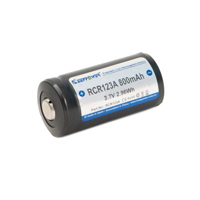 Akumulator KEEPPOWER RCR123A 800 mAh (Li-Ion) z zabezpieczeniem