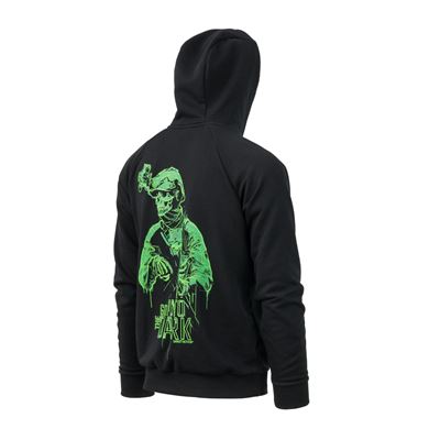 Bluza z kapturem kangurka INTO THE DARK BLACK