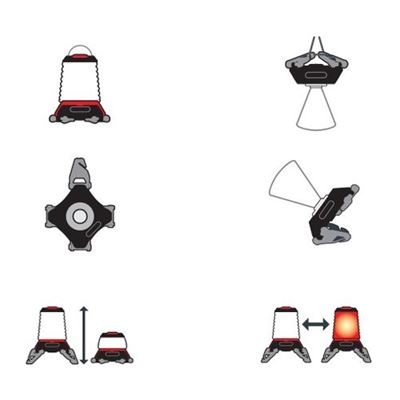 Latarka HELIX BACKCOUNTRY z czerwono-białą diodą LED